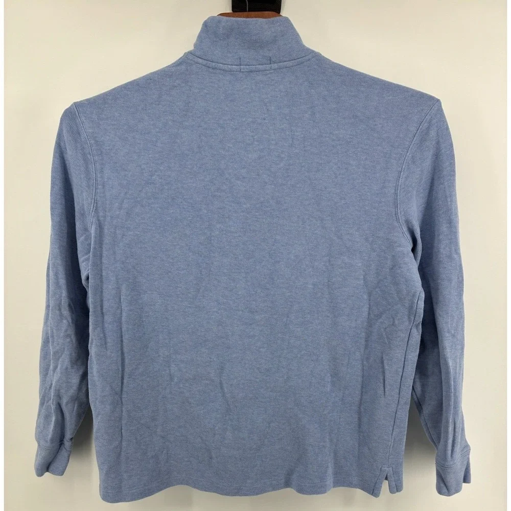 Lot of 2 Polo Ralph Lauren XL Pima Cotton Quarter Zip Sweater Mock Neck Pullover